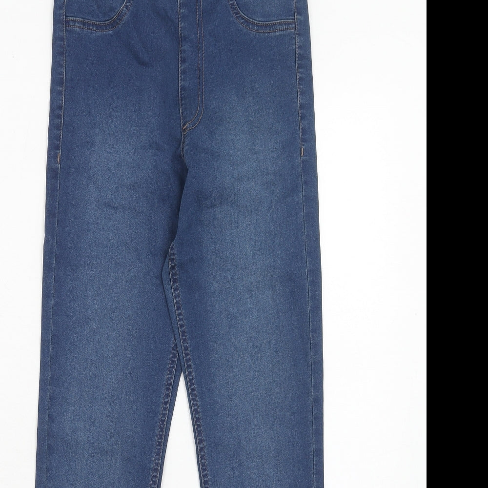 Marks and Spencer Womens Blue Cotton Jegging Jeans Size 6 Regular