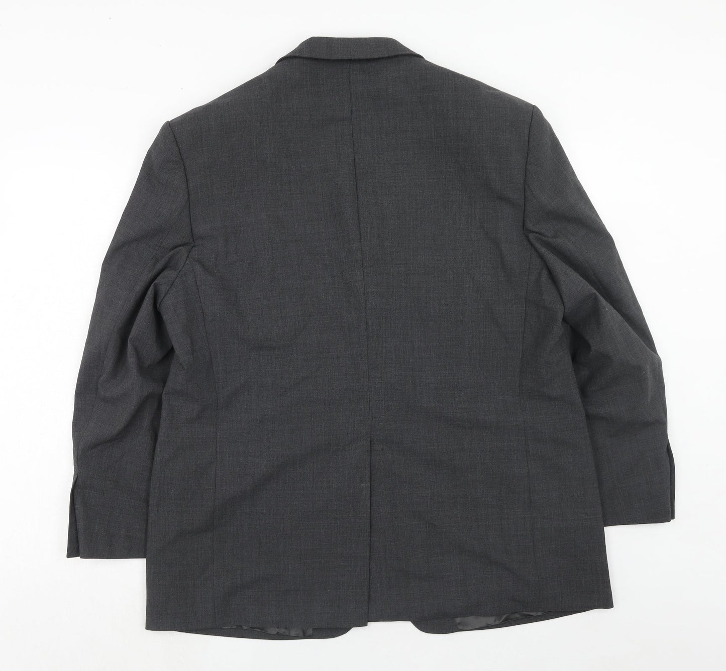 Marks and Spencer Mens Grey Polyester Jacket Suit Jacket Size 44 Regular