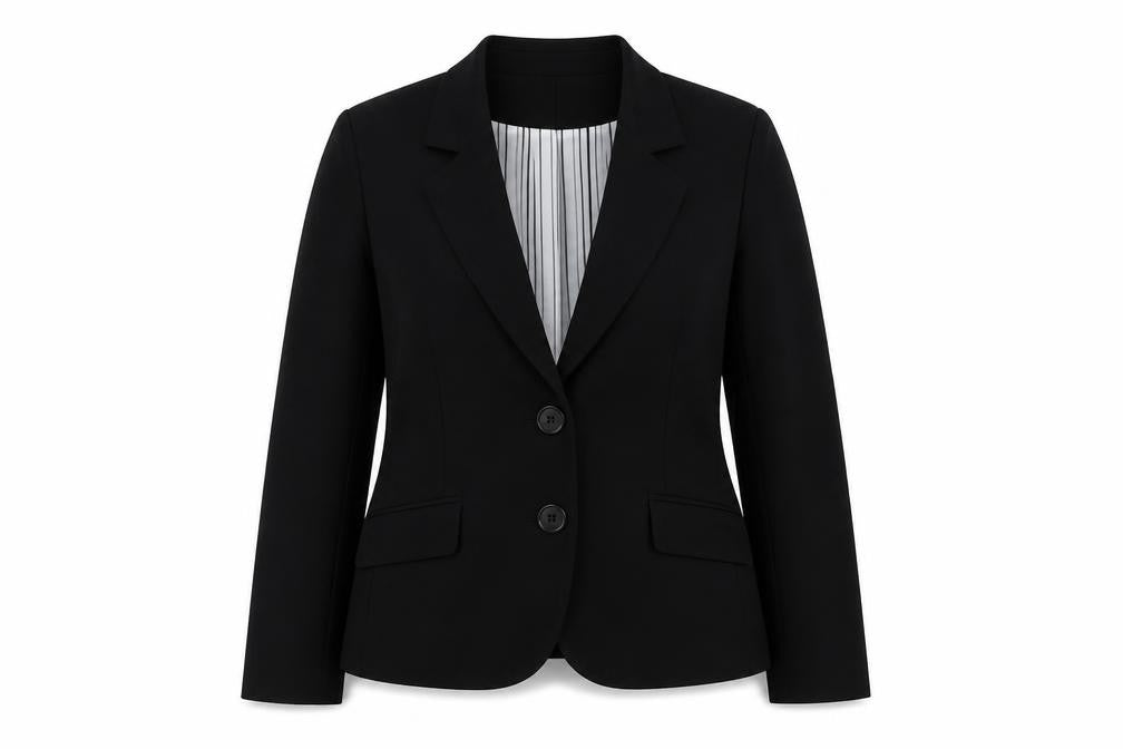 Etam Womens Black Polyester Jacket Blazer Size 12