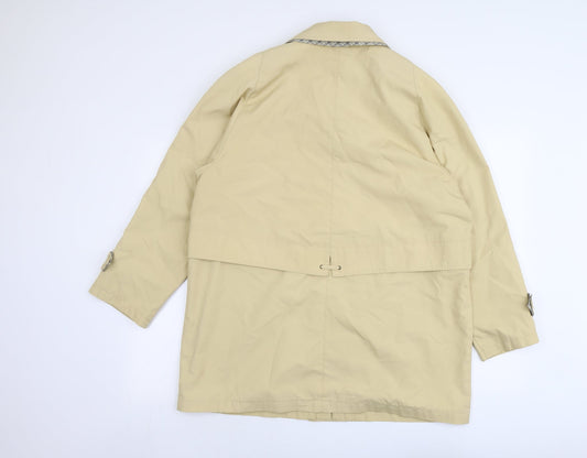 Compliments Womens Beige Jacket Size 16 Zip
