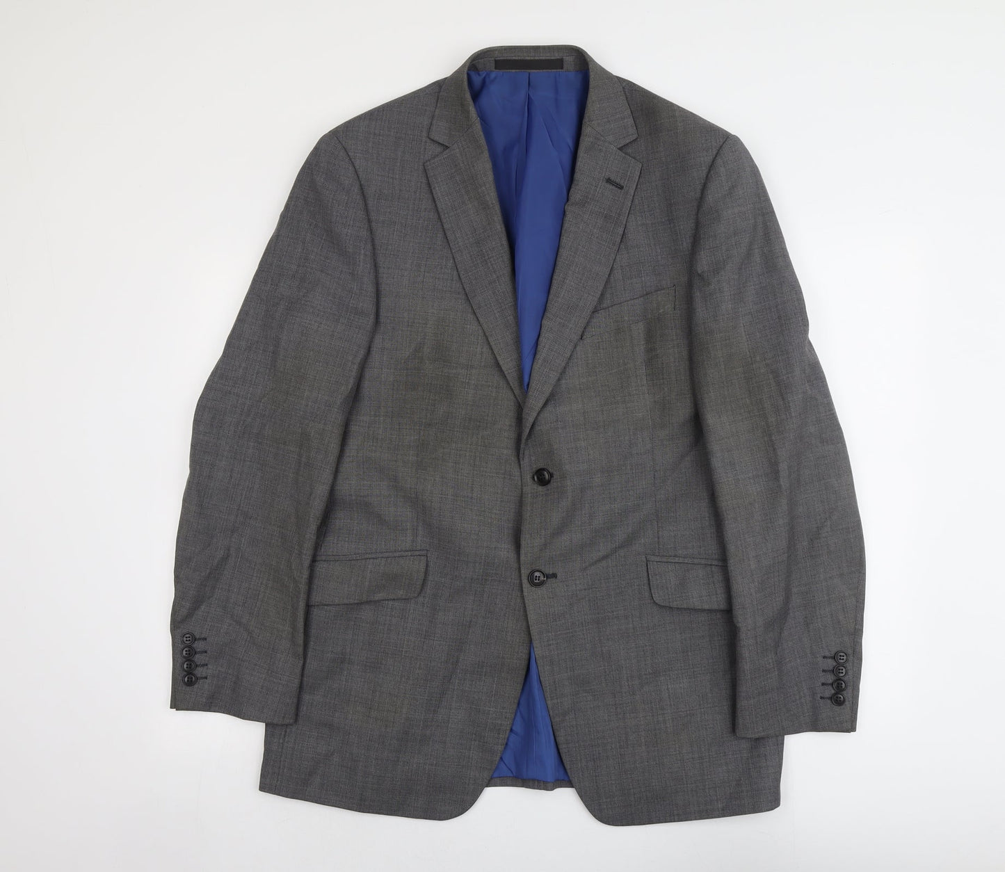 Marks and Spencer Mens Grey Wool Jacket Suit Jacket Size 42 Regular
