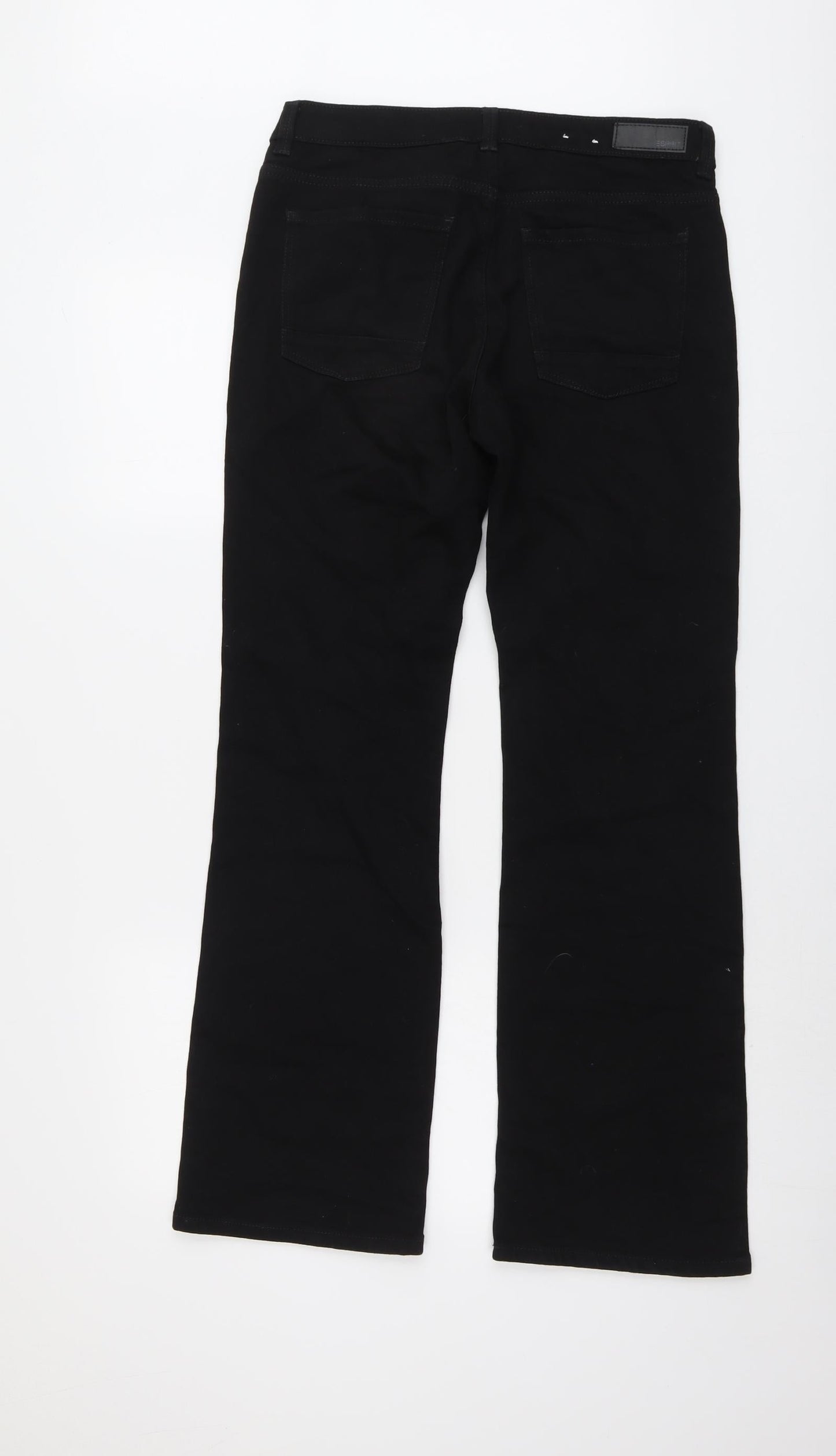 Esprit Womens Black Cotton Straight Jeans Size 29 in L32 in Regular Button
