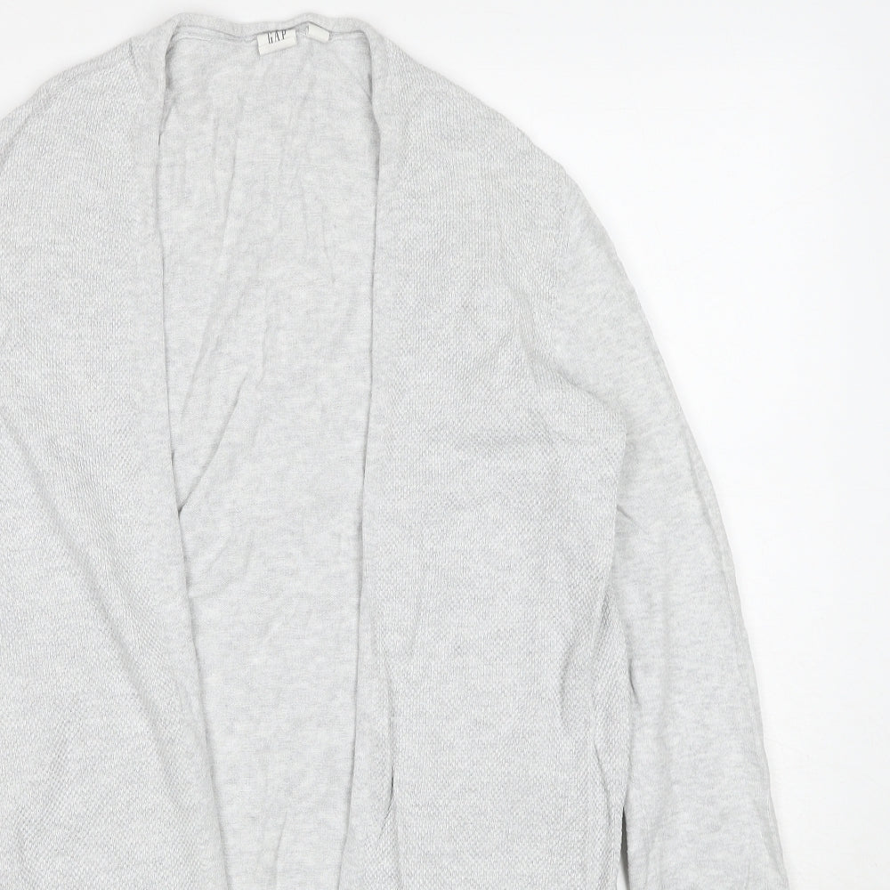 Gap Womens Grey V-Neck Cotton Cardigan Jumper Size M