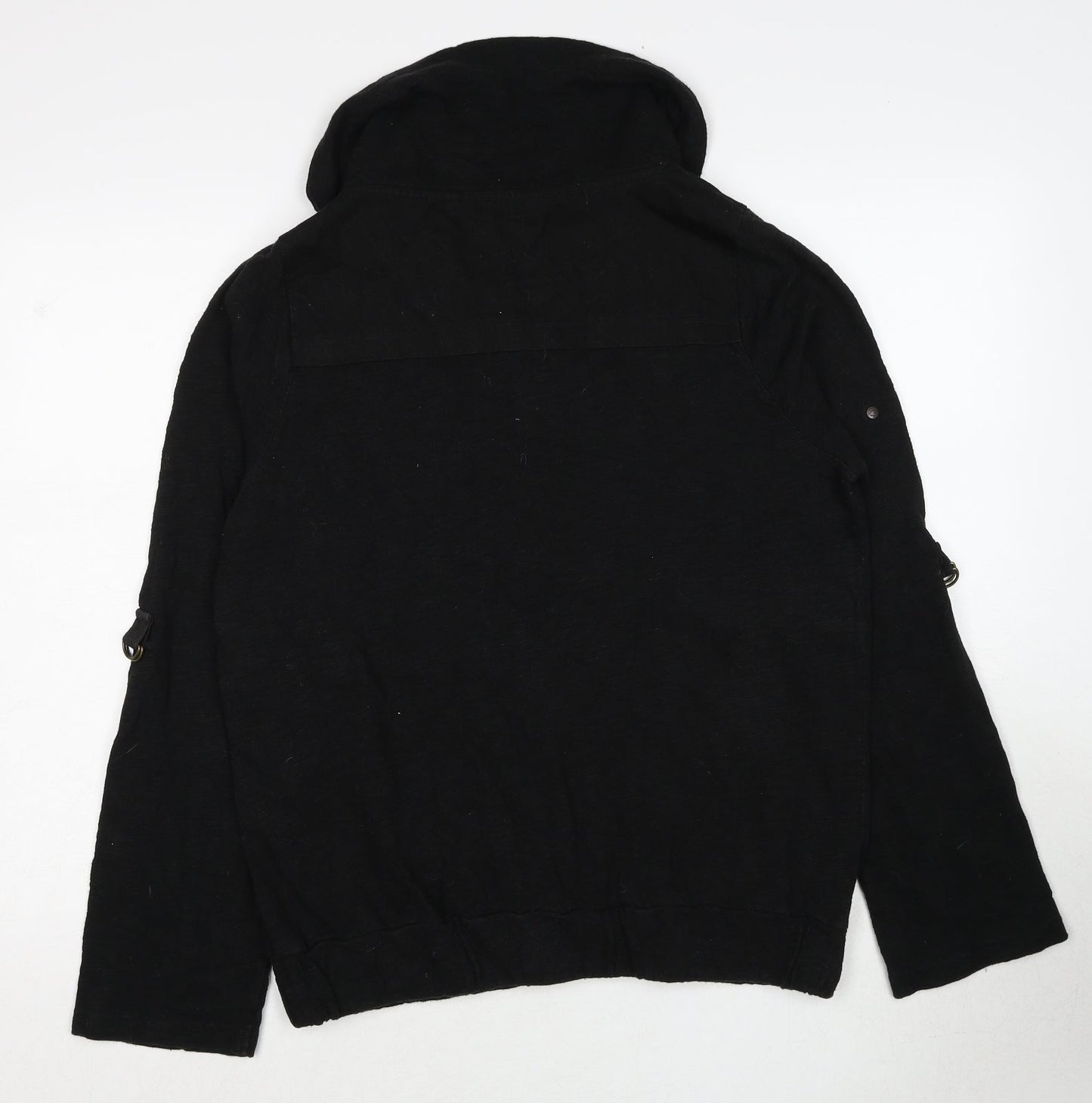 NEXT Womens Black Cotton Jacket Size 14 Zip