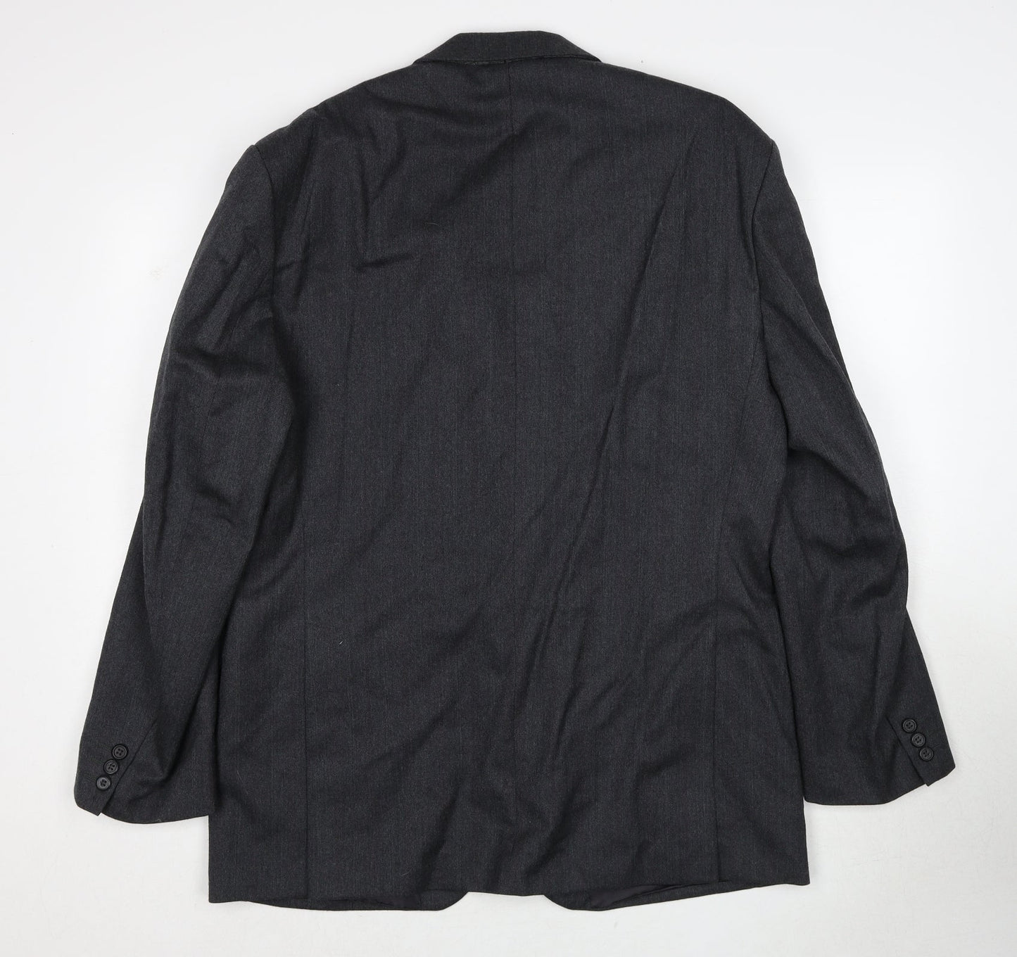 The Label Mens Grey Wool Jacket Suit Jacket Size 42 Regular