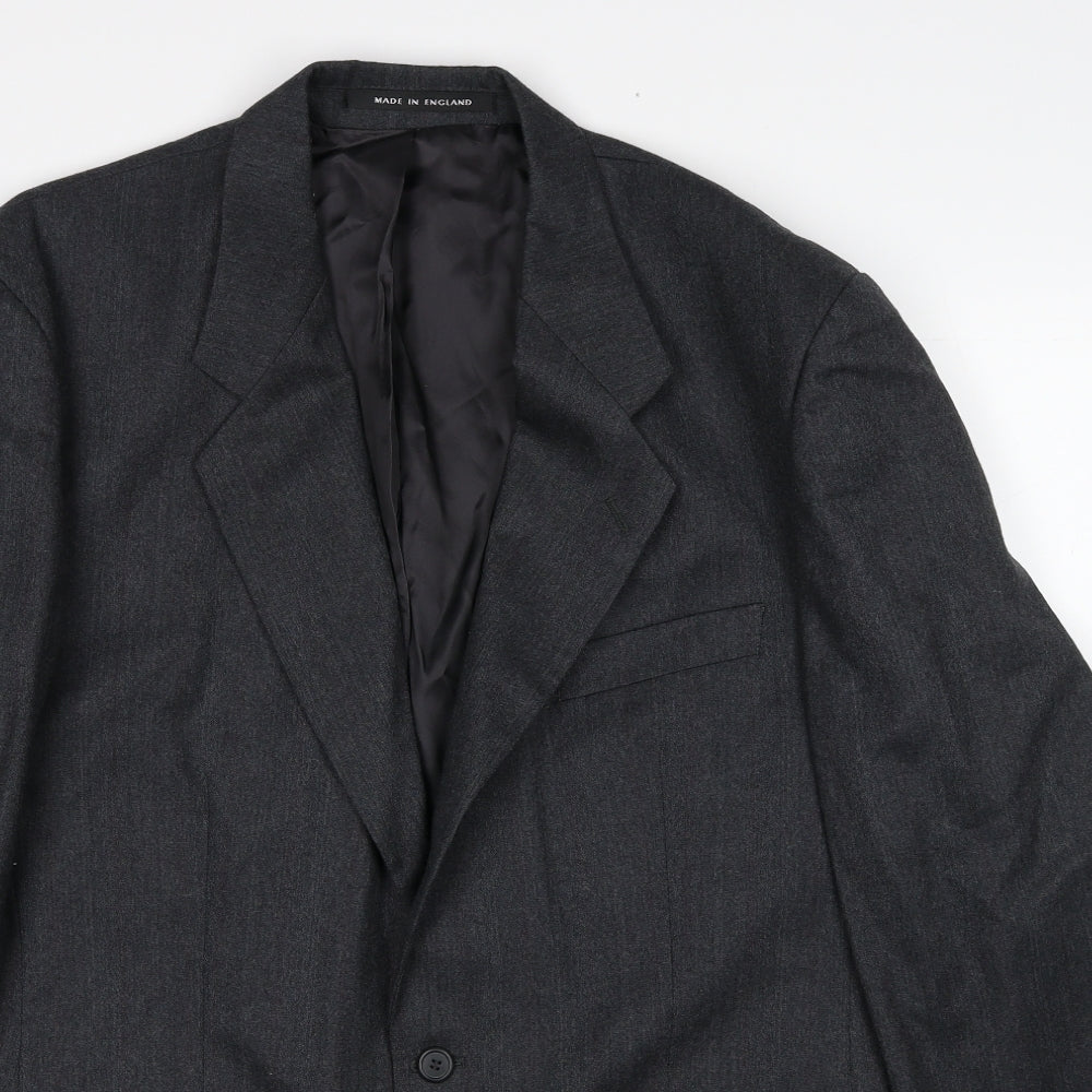 The Label Mens Grey Wool Jacket Suit Jacket Size 42 Regular