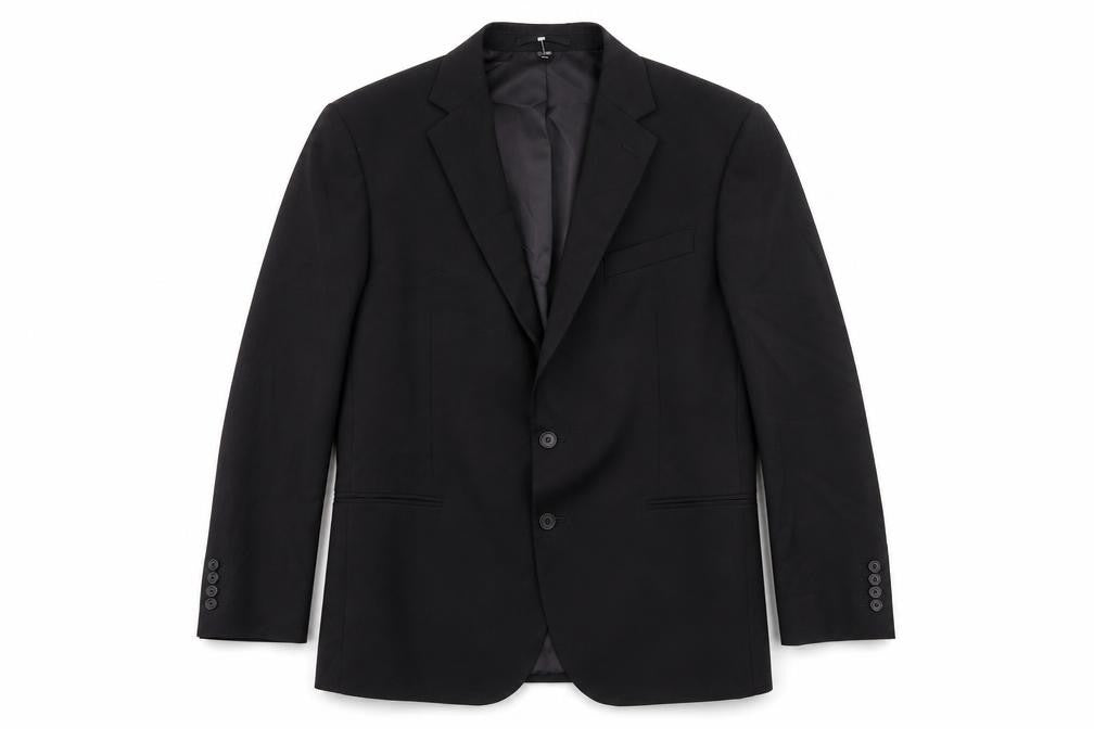 Marks and Spencer Mens Black Polyester Jacket Suit Jacket Size 42 Regular