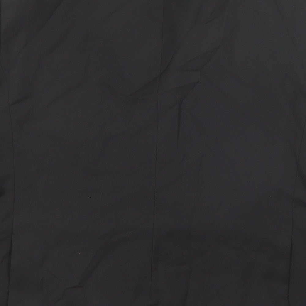 Marks and Spencer Mens Black Polyester Jacket Suit Jacket Size 42 Regular