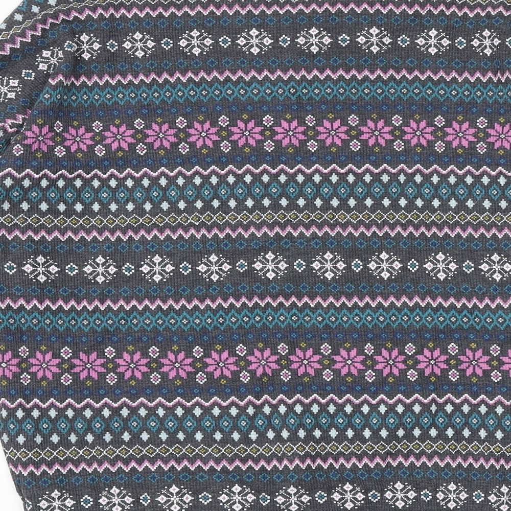 Marks and Spencer Womens Multicoloured Fair Isle Polyester Pullover Sweatshirt Size M Pullover