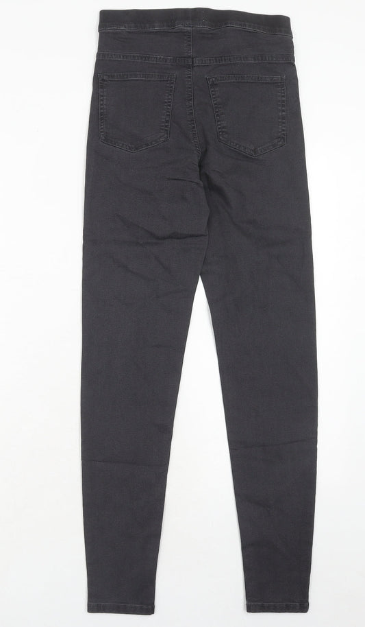 Marks and Spencer Womens Grey Cotton Skinny Jeans Size 6 Regular