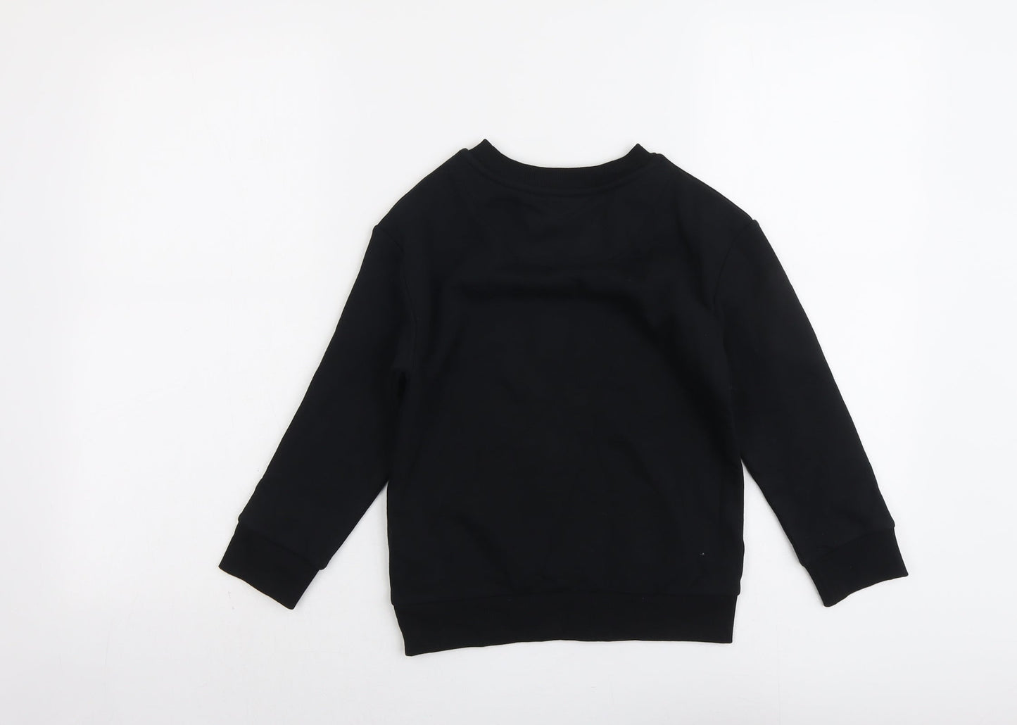 Marks and Spencer Boys Black Cotton Pullover Sweatshirt Size 6-7 Years Pullover - Stranger Things