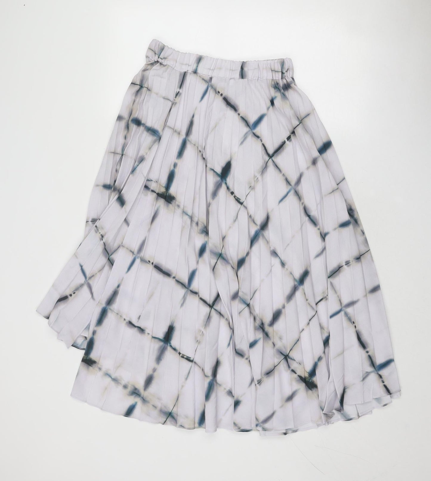 Topshop Womens Purple Geometric Polyester Swing Skirt Size 8