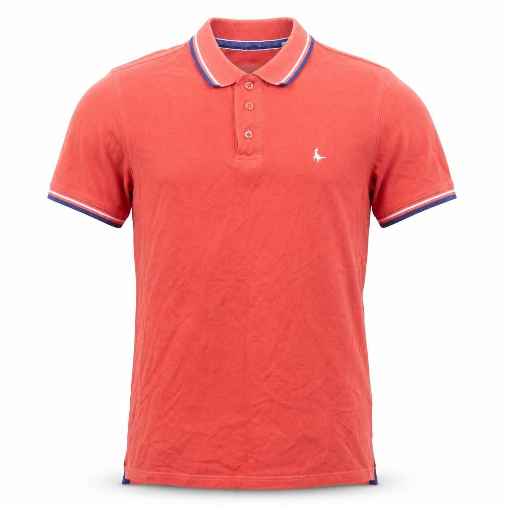 Jack Wills Mens Red Cotton Polo Size XS Collared Button