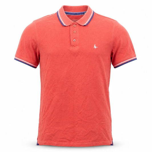 Jack Wills Mens Red Cotton Polo Size XS Collared Button