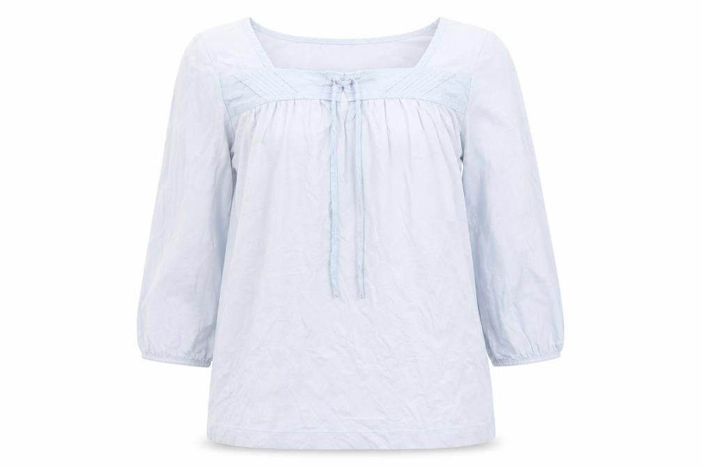 Uniqlo Womens Blue Cotton Basic T-Shirt Size XS Round Neck