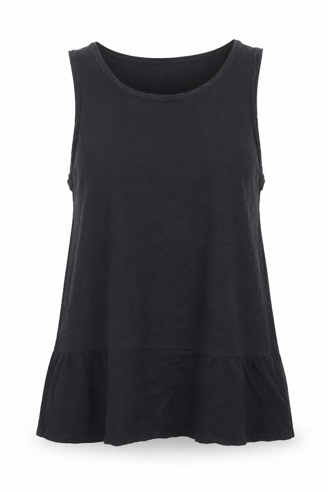 Womens UK Size XS Gap Black Cotton Tank