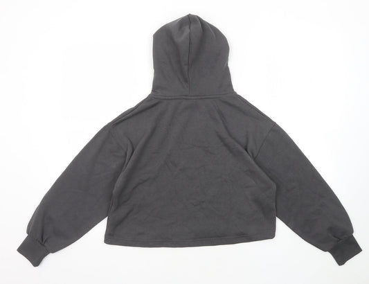 Zara Girls Grey Cotton Pullover Hoodie Size 11-12 Years Pullover - Sunday