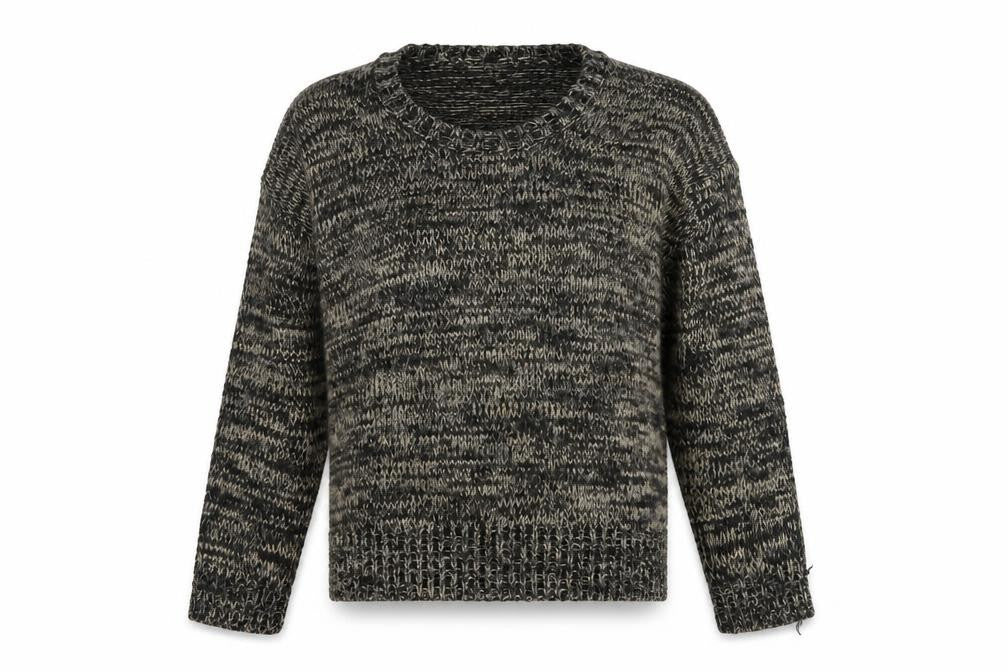 Marks and Spencer Womens Brown Round Neck Acrylic Pullover Jumper Size 8