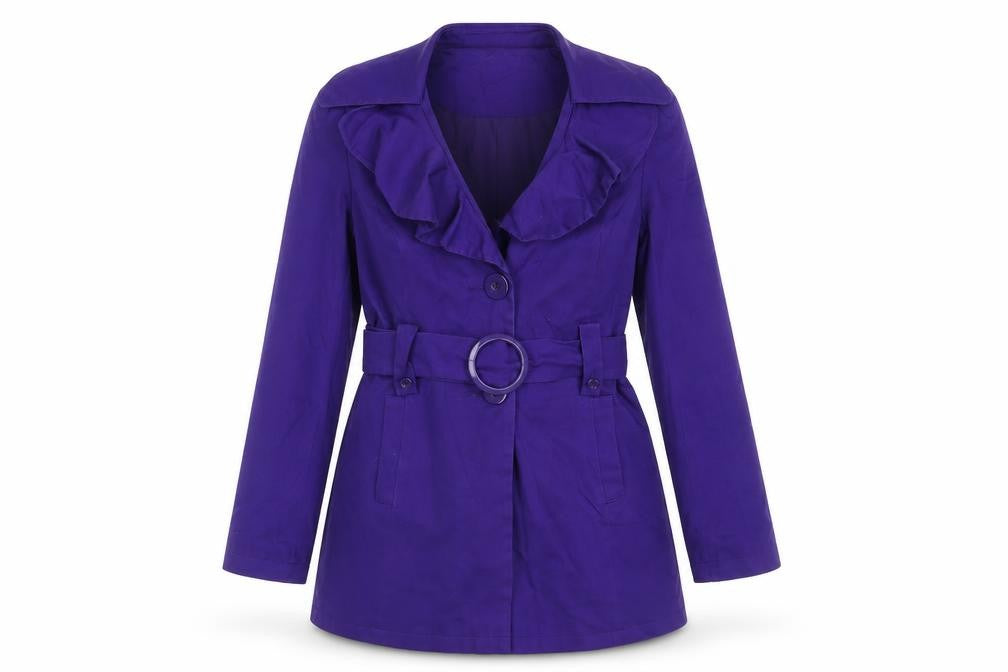 Debenhams Womens Purple Jacket Size 8 Button