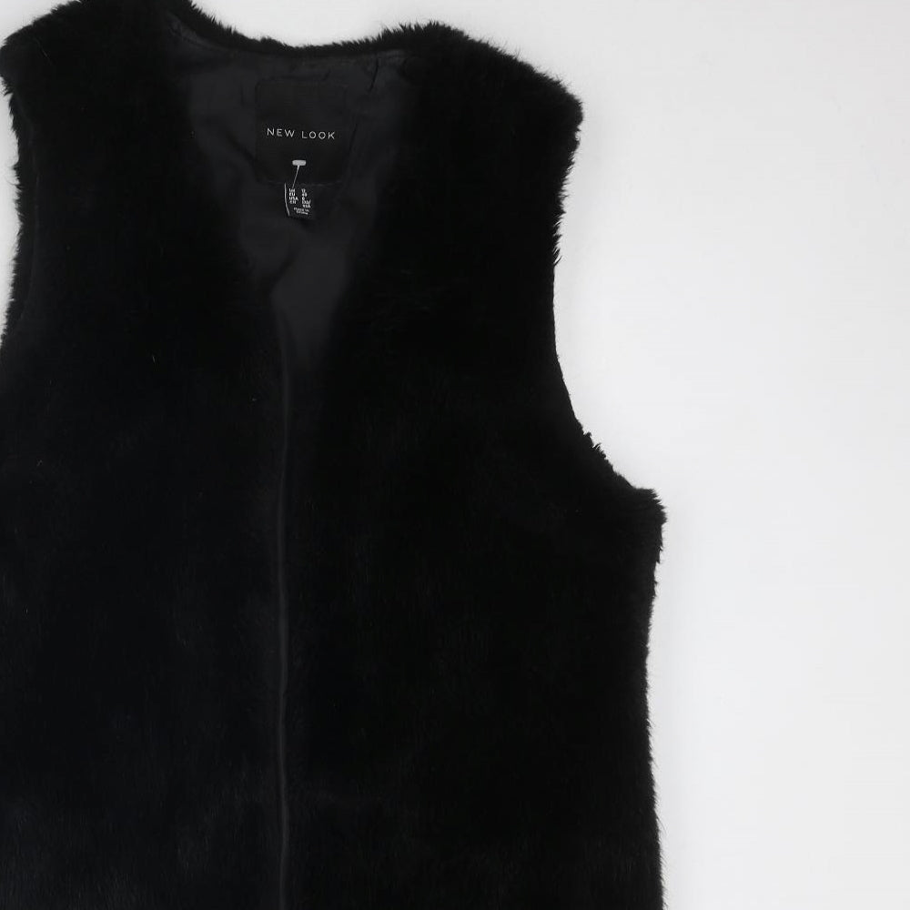 New Look Womens Black Gilet Jacket Size 12 - No closure
