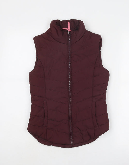 Aeropostale Womens Purple Gilet Jacket Size XS Zip