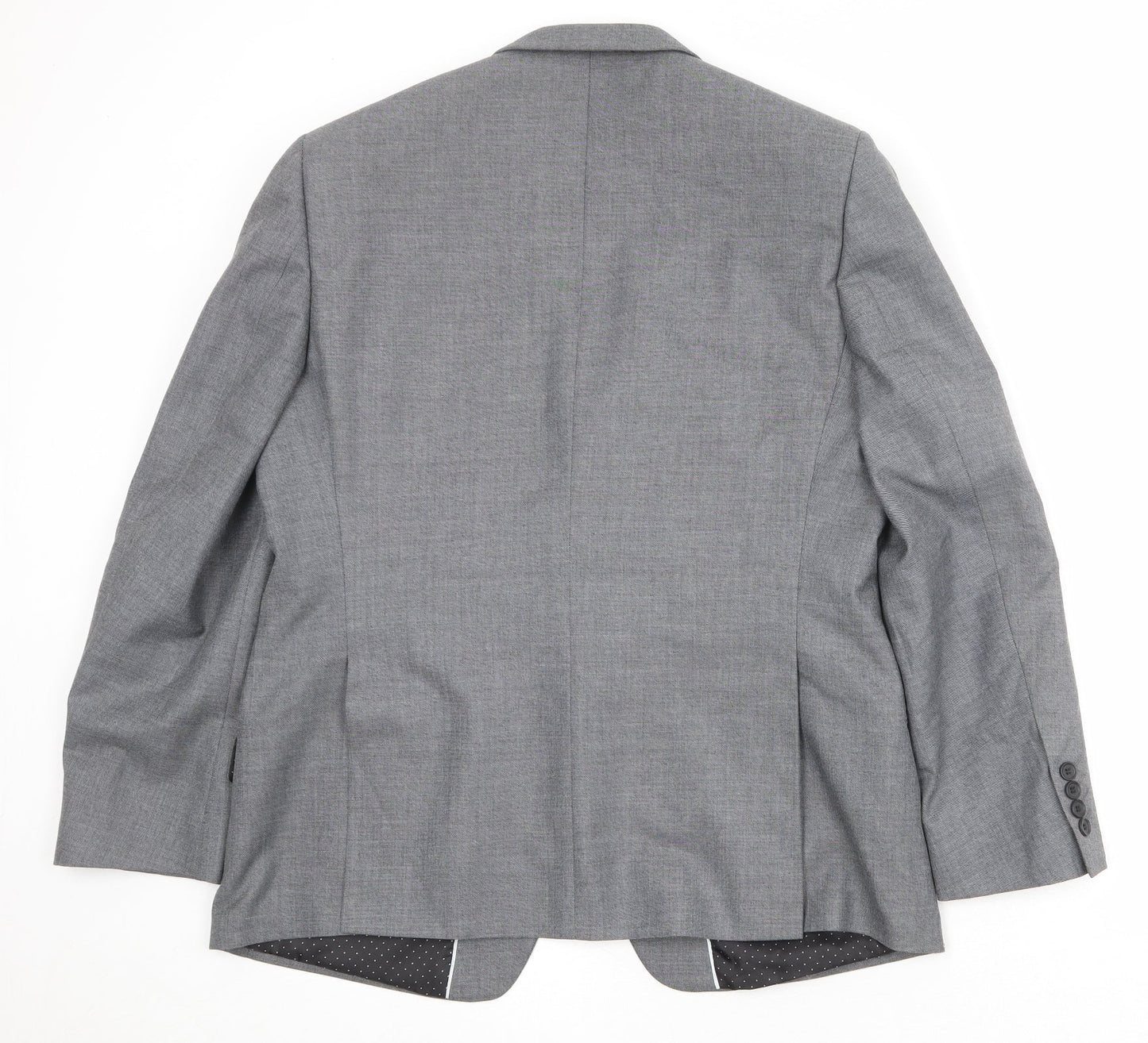 Marks and Spencer Mens Grey Polyester Jacket Suit Jacket Size 42 Regular