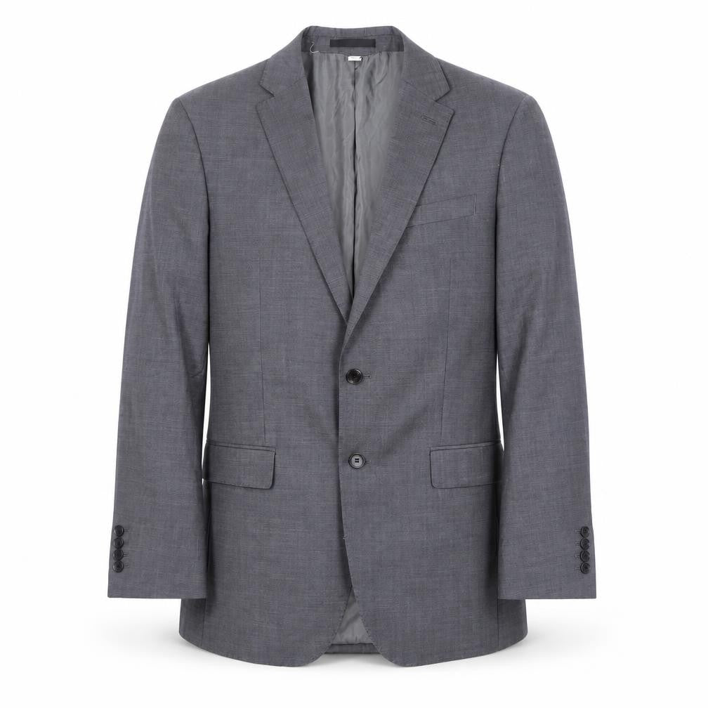 Front view of Autograph men’s grey wool jacket suit jacket, size 40, regular