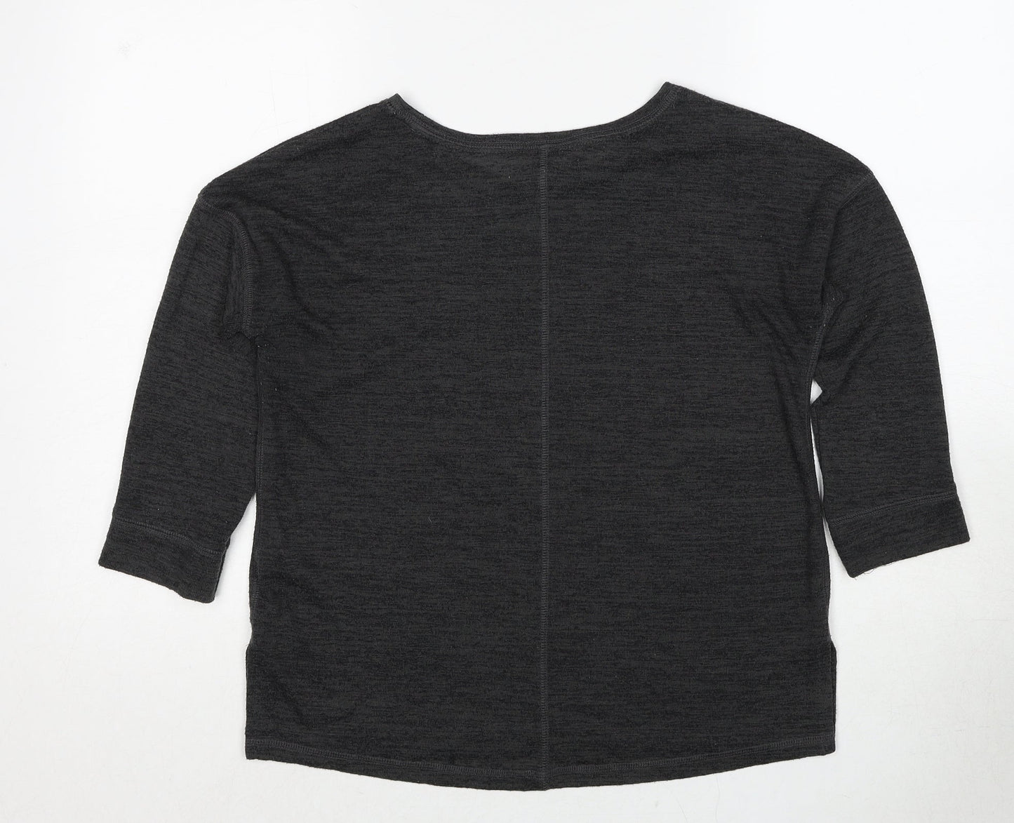 NEXT Womens Grey Round Neck Polyester Pullover Jumper Size 8