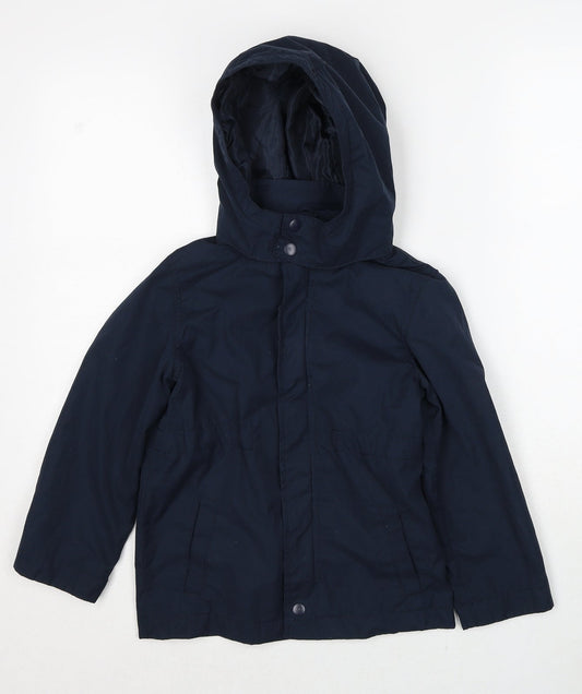 name it Girls Blue Jacket Size 6 Years Zip
