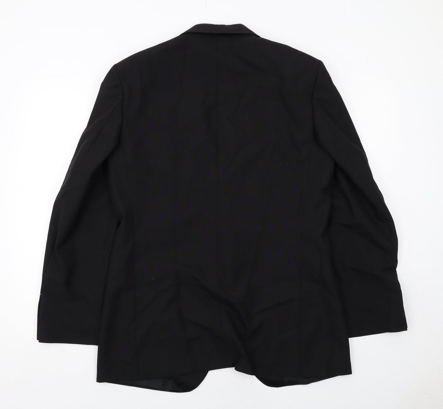 St Michael Mens Black Polyester Tuxedo Suit Jacket Size 40 Regular