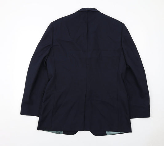 Golden Bear Mens Blue Polyester Jacket Suit Trousers Size 42 Regular