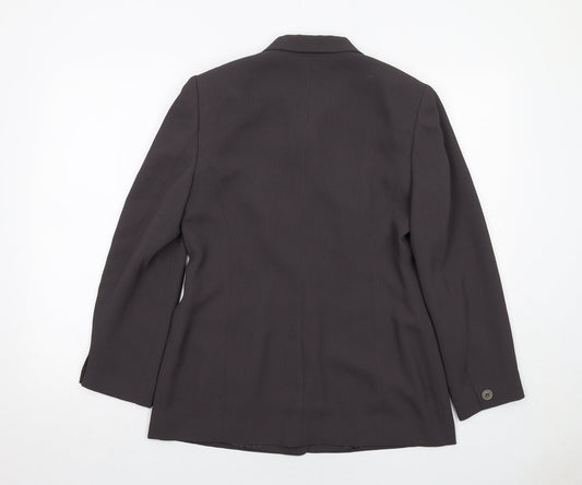Precis Womens Grey Jacket Size 12 Button