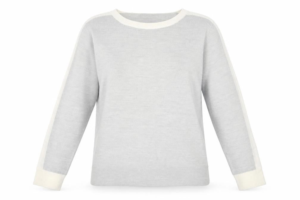 Marks and Spencer Womens Grey Round Neck Acrylic Pullover Jumper Size 14