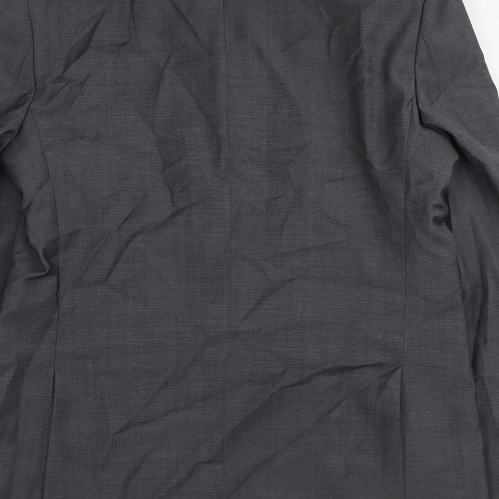 Marks and Spencer Mens Grey Wool Jacket Suit Jacket Size 40 Regular