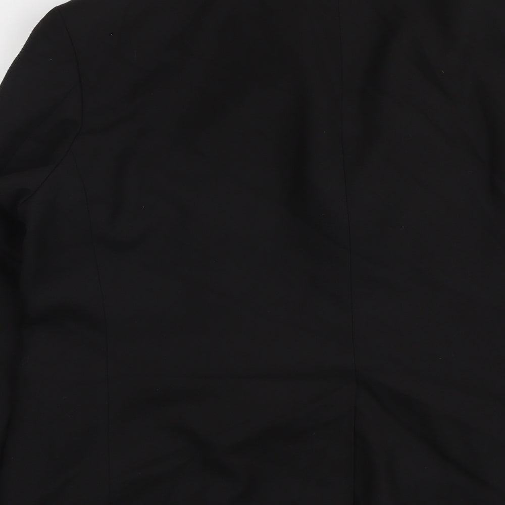 Marks and Spencer Mens Black Polyester Jacket Suit Jacket Size 42 Regular