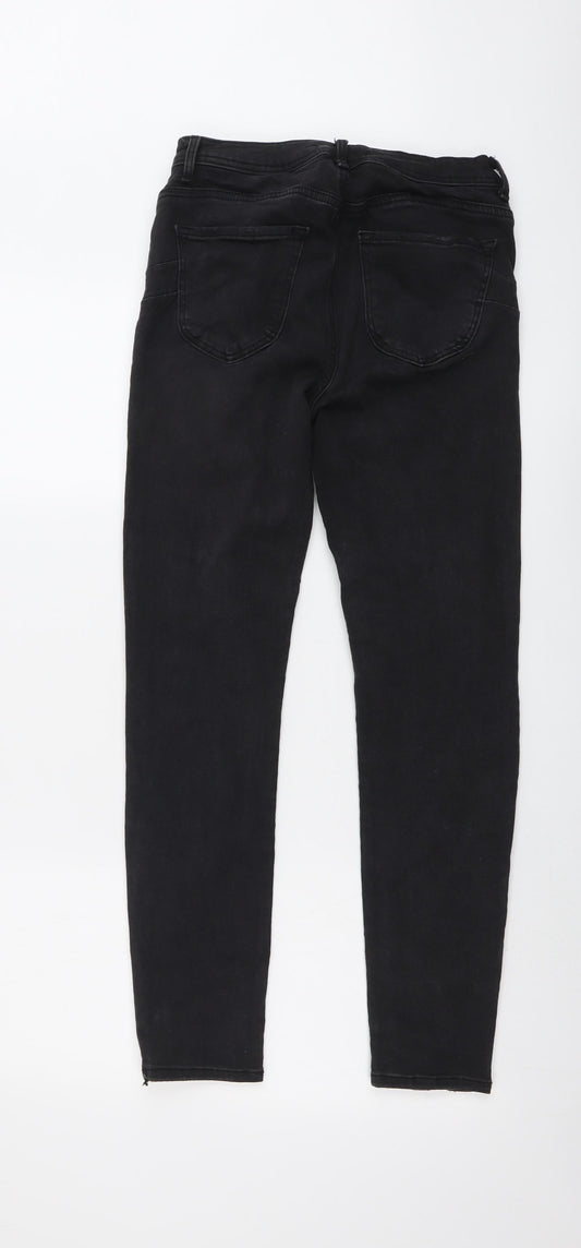 FOREVER 21 Womens Grey Cotton Skinny Jeans Size 27 in L28 in Regular Button