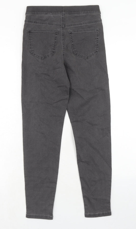 Marks and Spencer Womens Grey Cotton Jegging Jeans Size 6 Regular