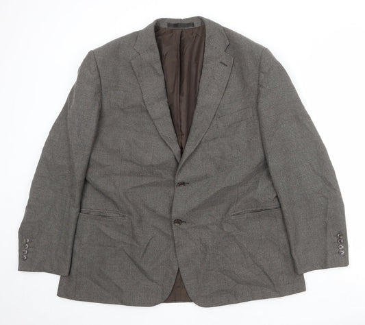 Marks and Spencer Mens Brown Polyester Jacket Suit Jacket Size 46 Regular