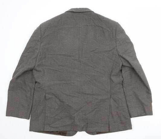 Marks and Spencer Mens Brown Polyester Jacket Suit Jacket Size 46 Regular