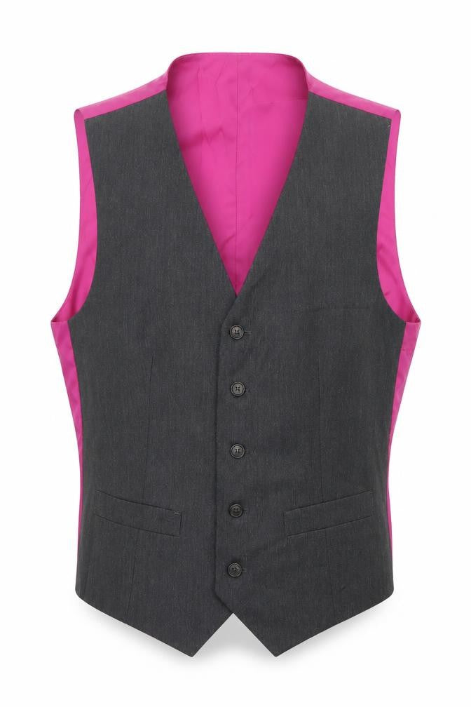 Marks and Spencer Mens Grey Polyester Jacket Suit Waistcoat Size 38 Regular