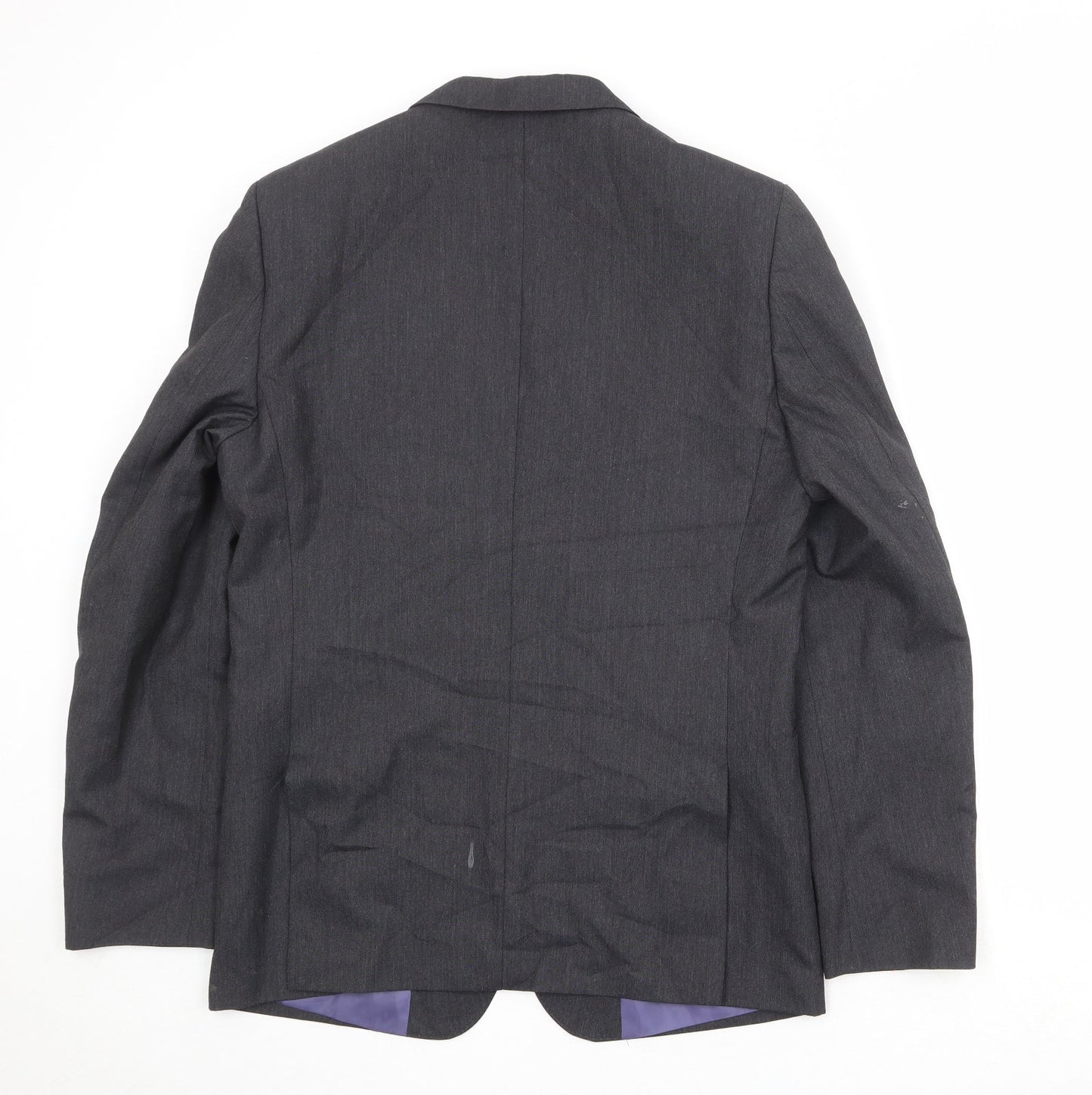 Marks and Spencer Mens Grey Polyester Jacket Suit Jacket Size 40 Regular