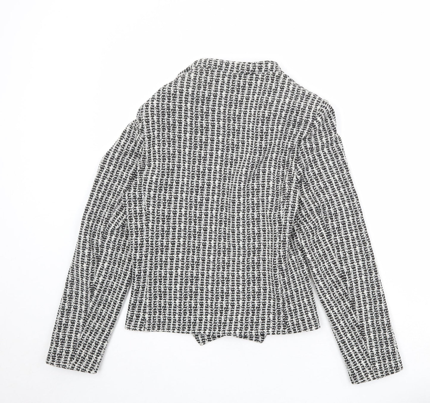 Marks and Spencer Womens Black Geometric Jacket Blazer Size 12