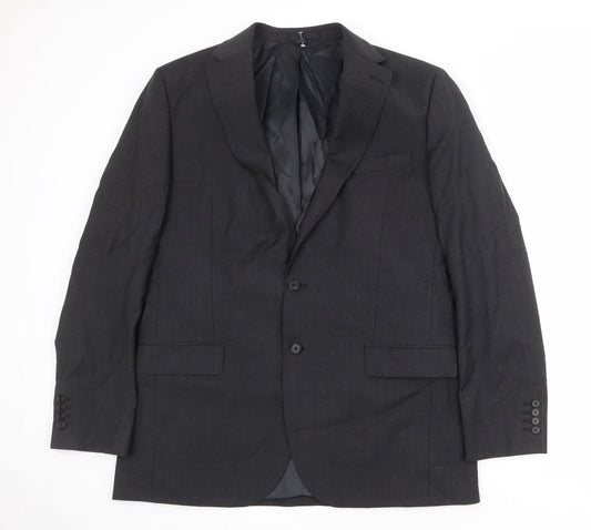 Marks and Spencer Mens Grey Wool Jacket Suit Jacket Size 44 Regular
