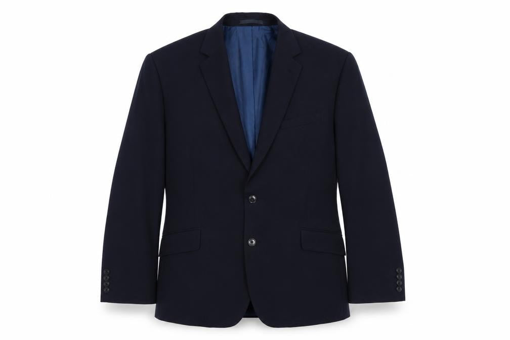 Marks and Spencer Mens Blue Wool Jacket Suit Jacket Size 42 Regular