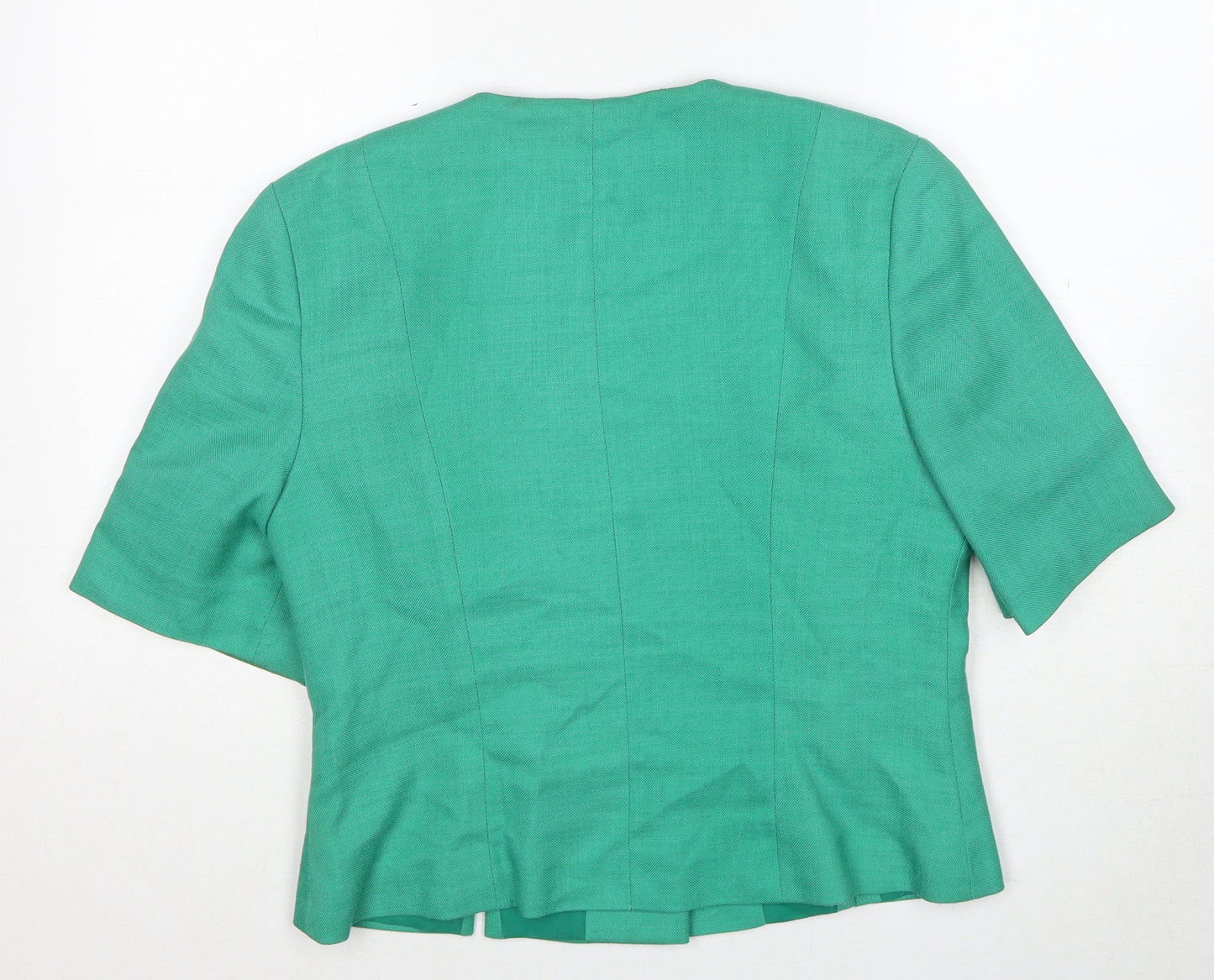 Hamells Womens Green Jacket Size 16 Button