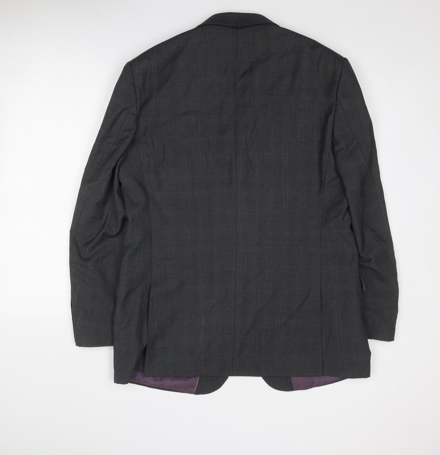 Colliezione Mens Grey Polyester Jacket Suit Jacket Size 40 Regular