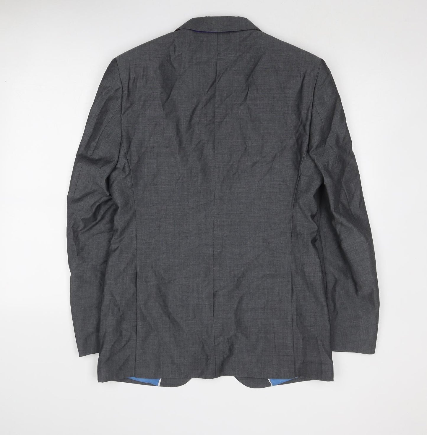 Marks and Spencer Mens Grey Wool Jacket Suit Jacket Size 38 Regular