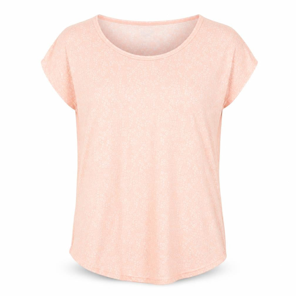 Womens UK Size S Lands' End Pink Viscose T-Shirt