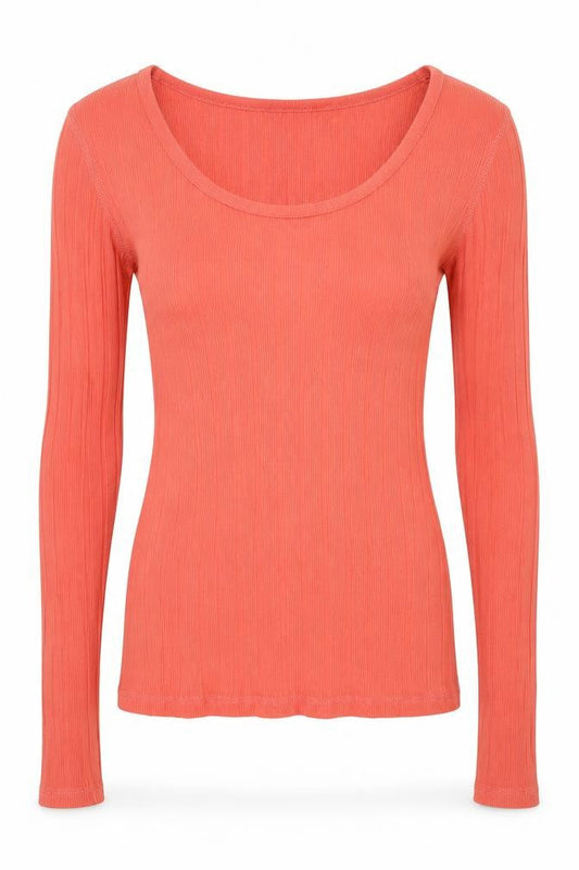 Womens UK Size 10 Crew Clothing Orange Polyester T-Shirt
