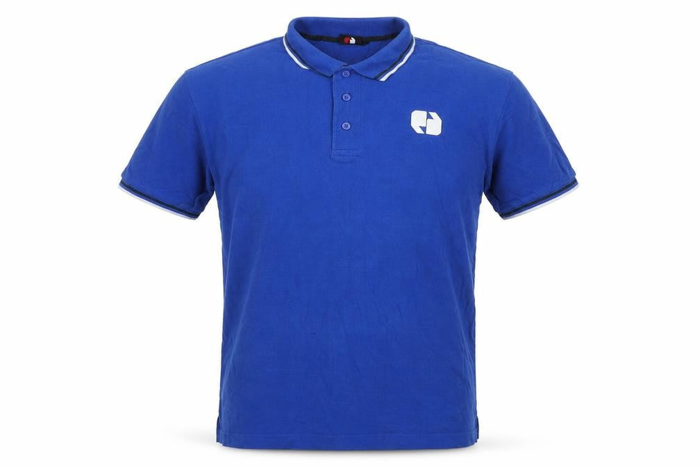 Sneaker Freak Mens Blue Cotton Polo Size M Collared Pullover